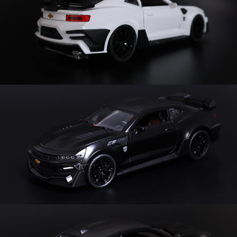 展示架恒腾大黄蜂跑车合金车模1：24科迈罗儿童仿真汽车模型玩具详情图12