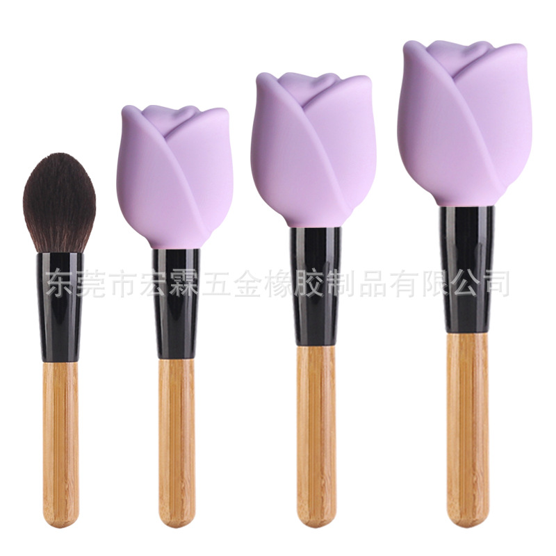 로즈 퍼플 벌크 세트 * 메이크업 브러쉬 더스트 커버