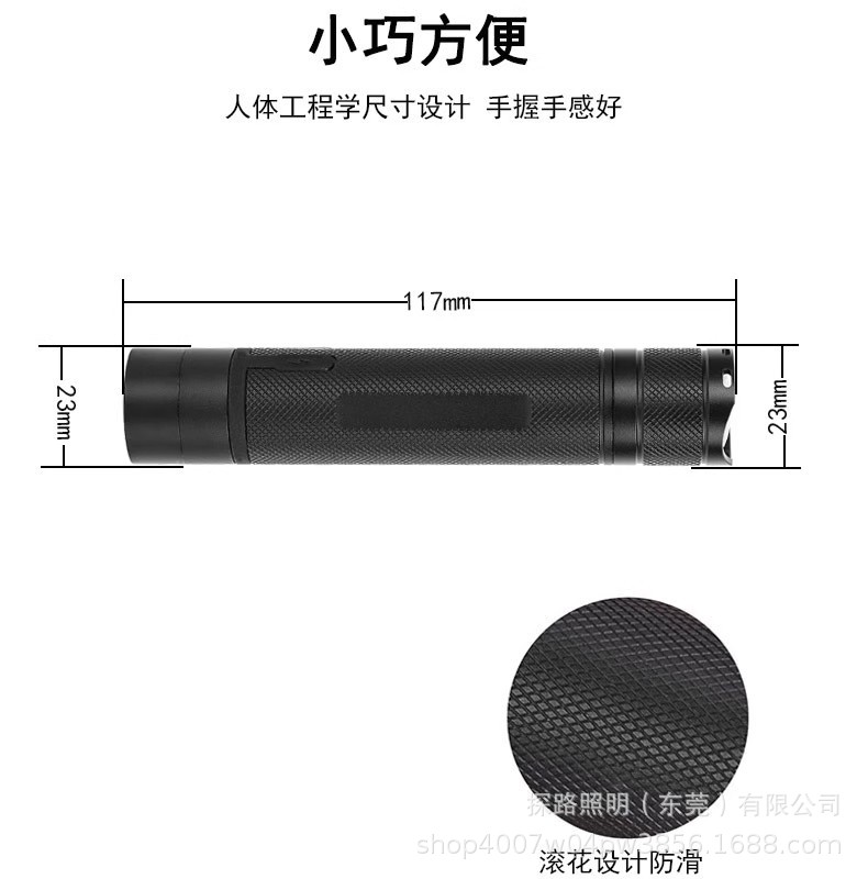 Ocean King Jw7302A Mini Explosion-Proof Flashlight, Safety Helmet Wearable Flashlight, Fire-Fighting Strong Light for Outdoor Work