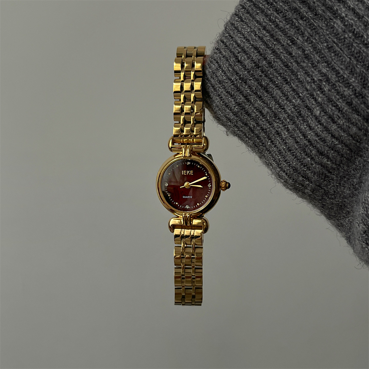 Casual Luxurious Square Mens Pearl Necklace Quartz Watch display picture 4