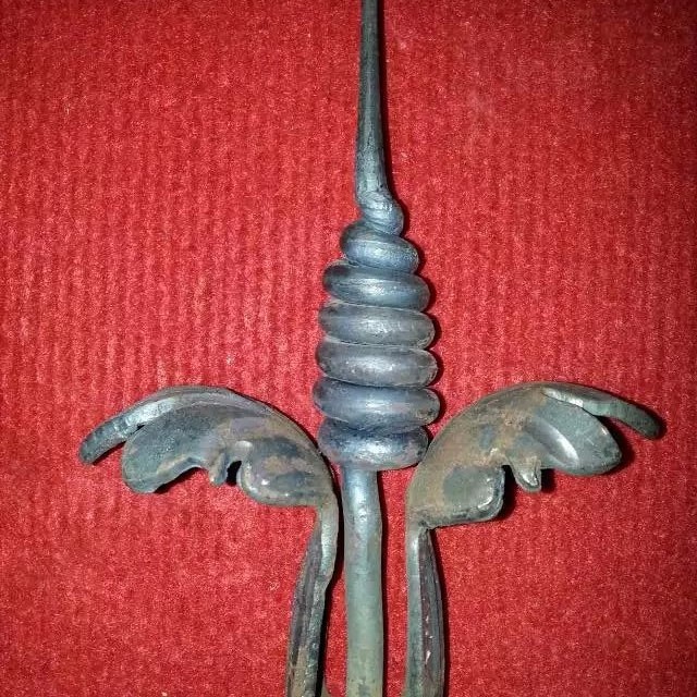 河北工厂锻造花叶配件 铸钢铁艺花 冲压花叶 铁艺配件 零件梯花