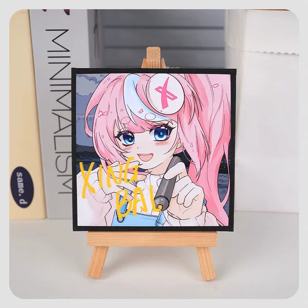 Colored paper anime celebrity merchandise, 2D fan art, gold-stamped DIY personalized gift materials, high-definition laminated self-printing