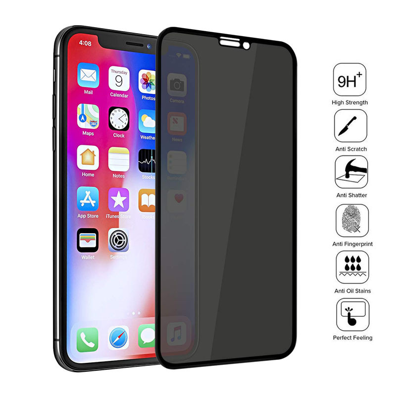 Suitable for Apple 16 Pro Max Tempered Glass Privacy Screen Protector 360-Degree iPhone 15/14 Phone Matte Full-Screen Protective Film