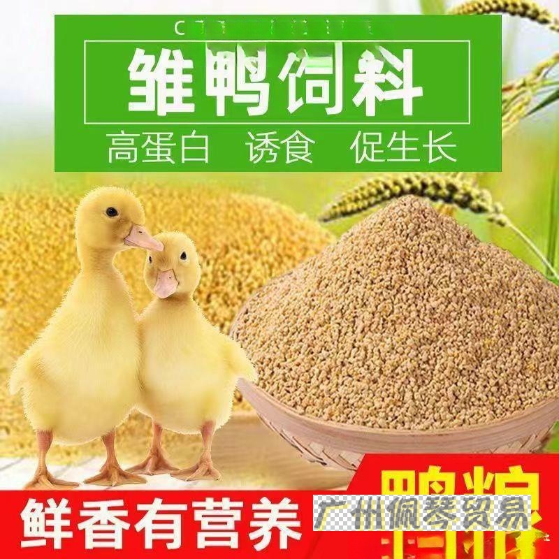 鸭饲料预混料小黄鸭小鸡个月小开口料宠物鸭蛋柯尔独立站包邮到家