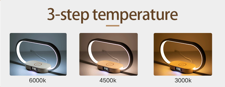 Wooden Wireless Charging Night Light 6