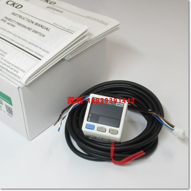 喜开理CKD低压型PPX-R01P-6M数字压力传感器r1 /8m5螺纹PNP输出型