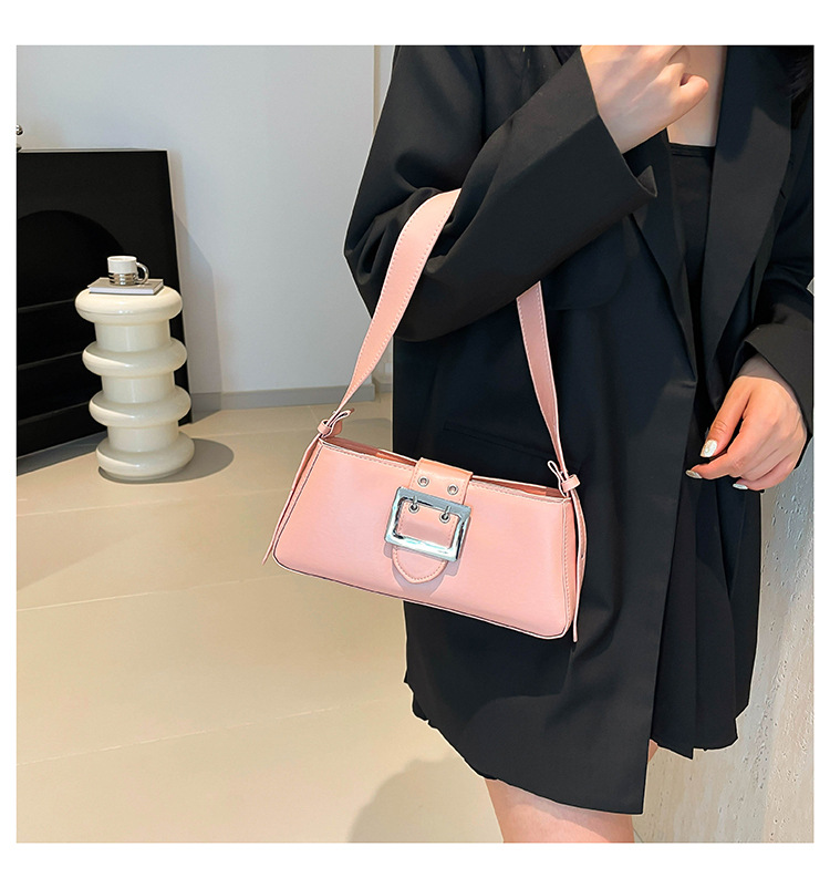 Uformell armhule for kvinner 2024 Ny enkel fransk pinne Fasjonabel vestlig stil Håndholdt pendlerskulder liten firkantet_voghion.com