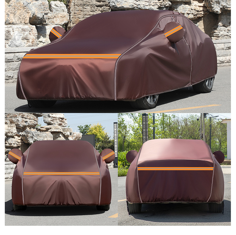 Manufacturer's Direct Delivery of Thickened Car Canvas Covers, Rainproof and Sunproof 600D Genuine Canvas, Light-Blocking and Heat-Insulating Full Cover