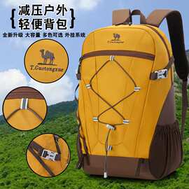 骆驼大容量登山包户外双肩包爬山多功能防泼水尼龙运动双肩耐磨