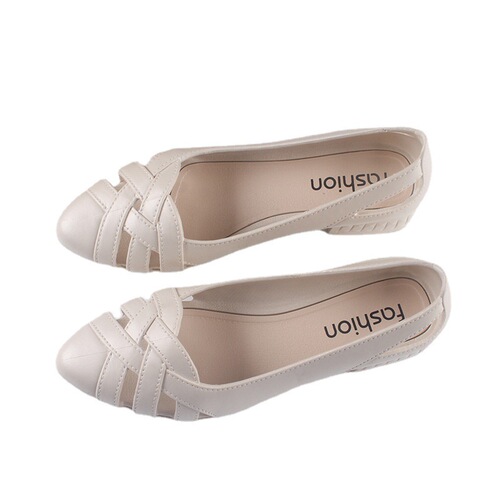 Heli Shark pointed sandals fashionable women's outer wear new summer flat women's shoes pure color hollow casual women's sandals