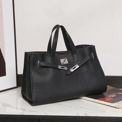 トップ層ソフト牛革トートバッグハンドバッグ女性高級感小衆ケリーバッグ大容量通勤バッグパソコンバッグ