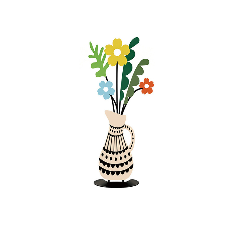 Planta de hierro forjado, decoración del gabinete de comedor, nicho de alta calidad, decoración de escritorio de la sala de estar, regalo personal image 19