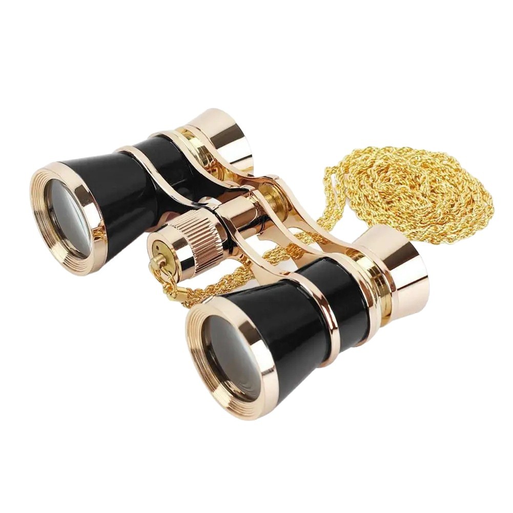 Cross-Border 3X25 Theater Viewing Binoculars with Chain-Type Metal Optical High-Definition Binoculars for Outdoor Viewing of Competitions and Concerts