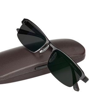 Metal travel glasses solar-powered, optics