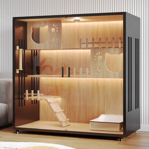 zsr solid wood cat villa home luxury cat house indoor panoramic cat cabinet cat nest climbing frame one cat house cat