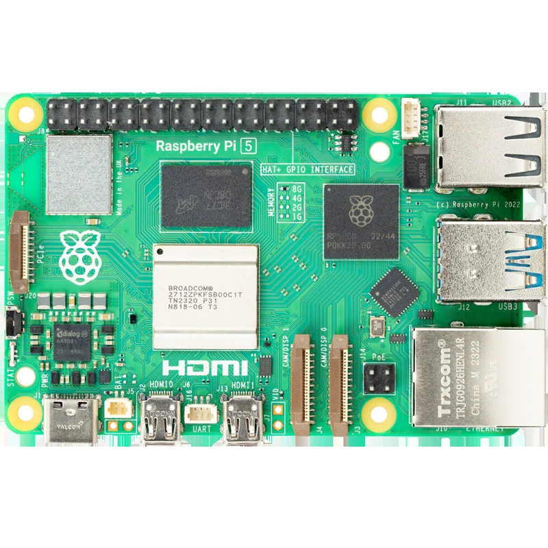 Плата разработки Raspberry Pi 5 пятого поколения, комплект охлаждения и блока питания, производительность превосходит Raspberry Pi 4B