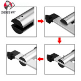 Объединенная телескопическая лестница с двойным использованием утолщенная алюминиевая сплава