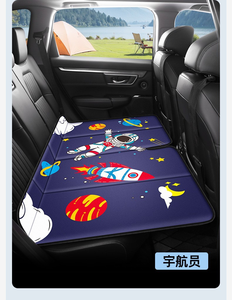 Car Rear Seat Sleeping Pad, Foldable Bed for Sedan and Suv, No Need for Inflation, Portable Car Bed