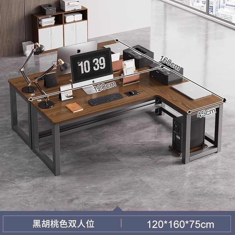 ダブルコーナーデスク モダンシンプルオフィス テーブルとチェアの組み合わせ パソコンデスク オフィスデスク スタッフデスク スタッフデスク|undefined