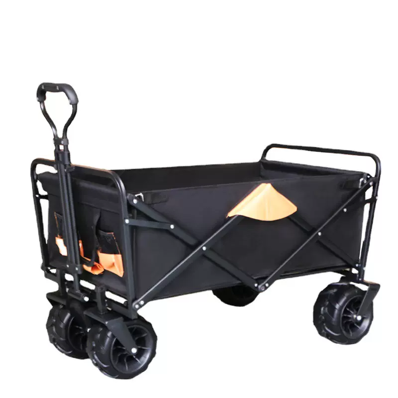 家用手拉车四轮折叠小拉车便携超市购物买菜拉杆车户外野营钓鱼车