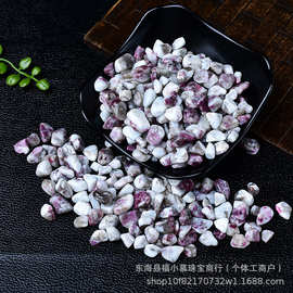 批发天然水晶梅花碧玺碎石小颗粒鱼缸铺垫花盆造景装饰石供佛用