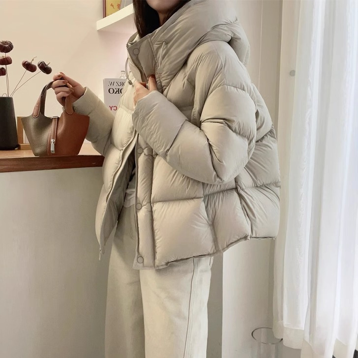 Cloud Puff down Jacket for Women 2026 New Short Style Hooded White Duck down Thickened Warm Puffer Jacket Light Luxury Coat Cloud Puff down Jacket for Women 2026 New Short Style Hooded White Duck down Thickened Warm Puffer Jacket Light Luxury Coat