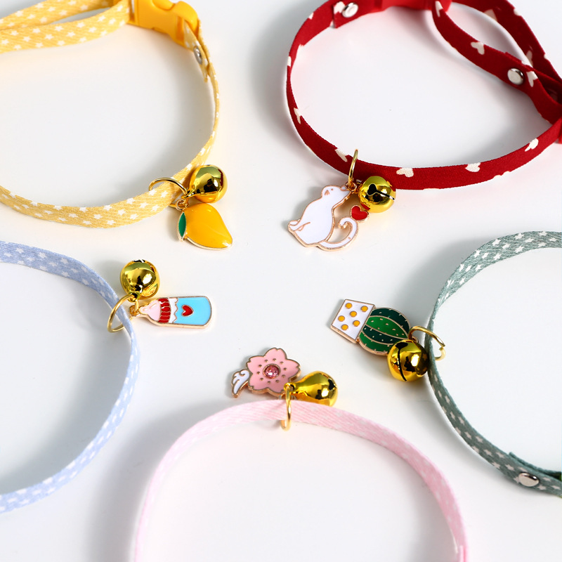 Comercio exterior mascotas ajustable mango cactus colgante gatito collar perro amor puede ordenar accesorios collar gatito