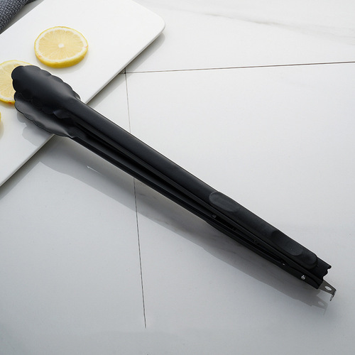 Black non-stick food clip steak barbecue clip baking bread clip kitchen baking tool multi-functional buffet clip