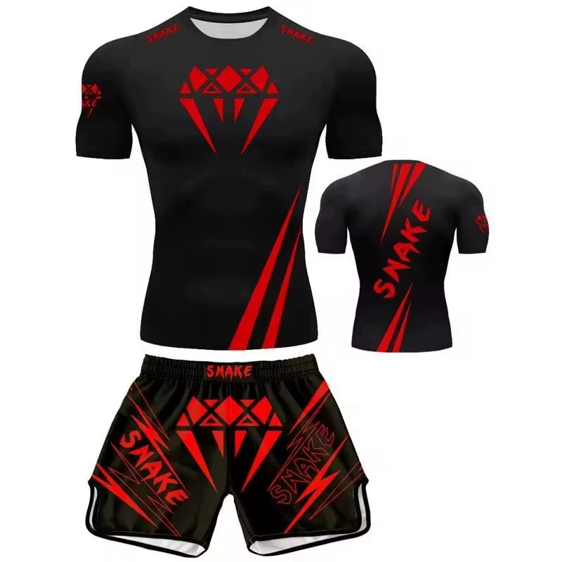 Venom UFC Freedom Boxing Муай Тай высокой пружинной быстродушной рубашки шорты для бега тренировочный набор