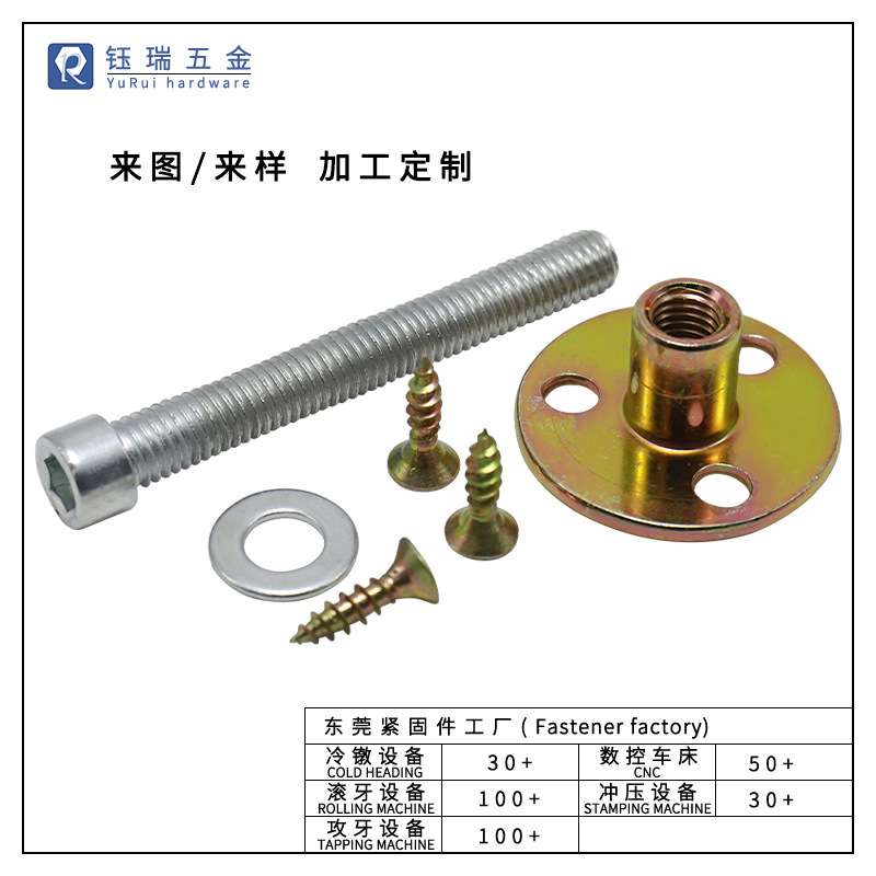 攀岩墙安装T型螺母螺丝套件家用攀岩板攀爬架背钉三孔铁板螺母
