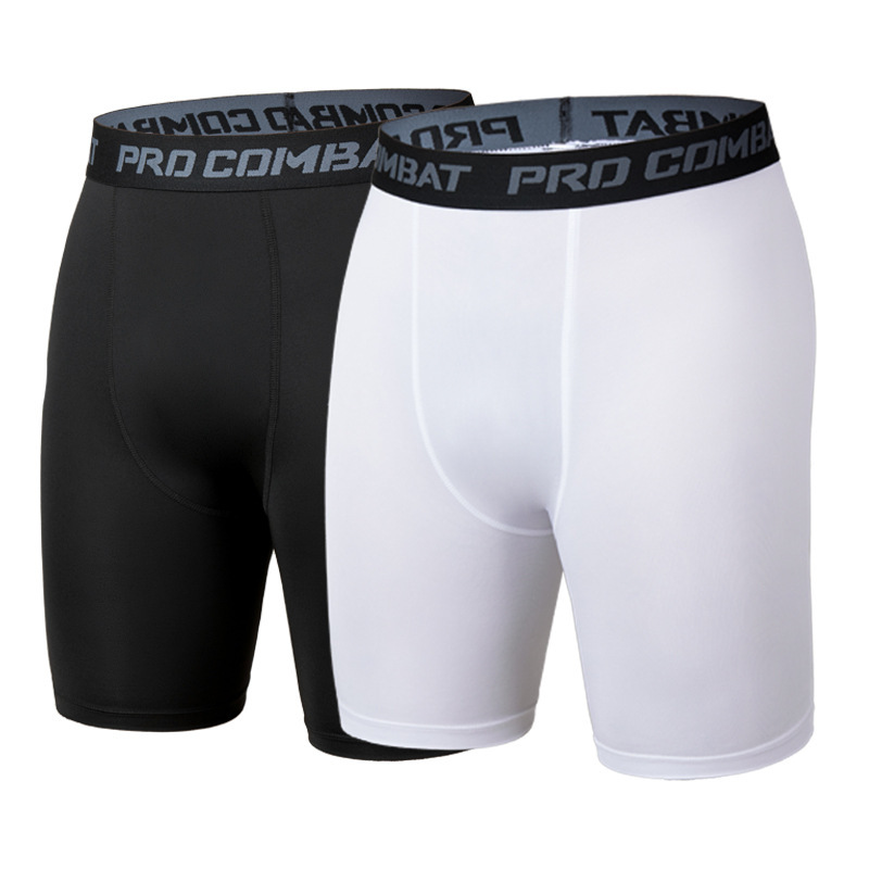 Spot Sports Tight Pants Men's Running Stretch Bottoming Shorts Cycling Training Compression Pants Basketball Quick-drying Fitness Pants