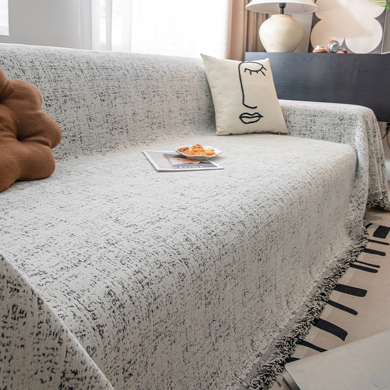2024 nueva toalla de sofá de cuatro estaciones anti-gato universal rascar sensación de alto nivel de toda la cubierta de tela de sofá cubierta de manta de envoltura