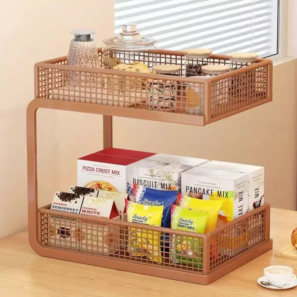 Desktop dining table storage rack, dining table cabinet, snack cup, tea cup storage, office coffee glass cup holder