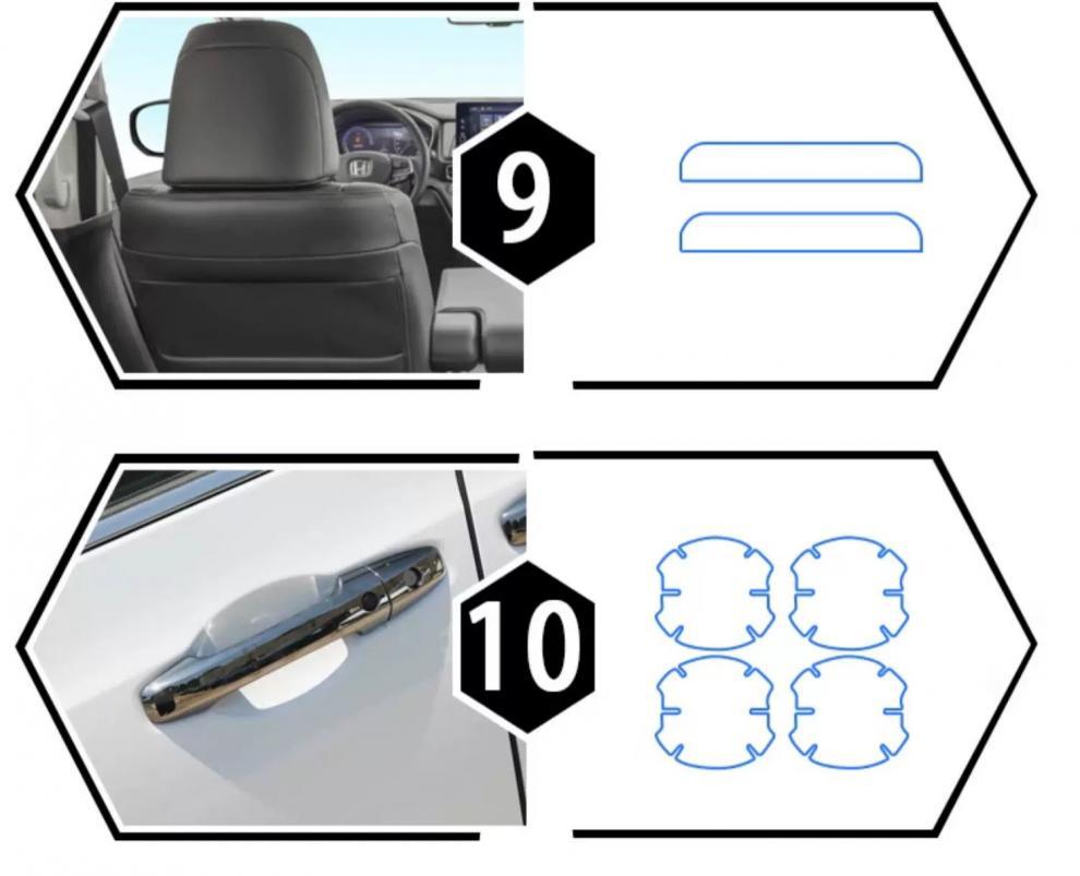 Suitable for the new Honda Elysion interior protection film, headlight film, central control navigation screen, gear shift decoration, and car accessories