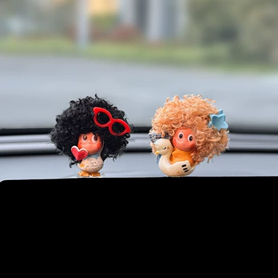 Car ornaments | Display Car Interior Decoration - afro-albatross-afro-little-flower-girl