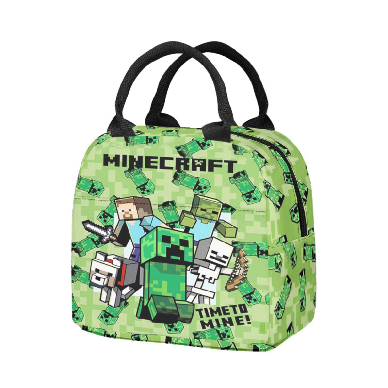 Minecraft ランチバッグ クロスボーダー 新商品 ランチバッグ Amazon 人気 子供用ランチバッグ 小学生 ランチボックスバッグ|undefined