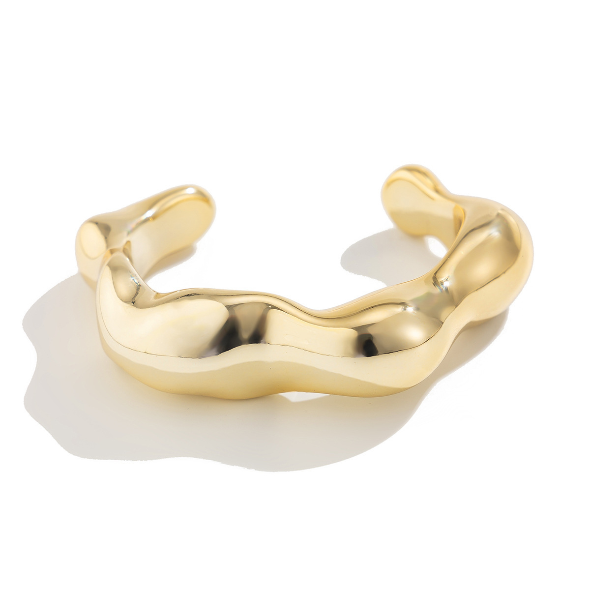 GeometricSmooth CCB Bracelet Brazalete brillante transfronterizo Joyas abiertas de acrílico europeo y americano