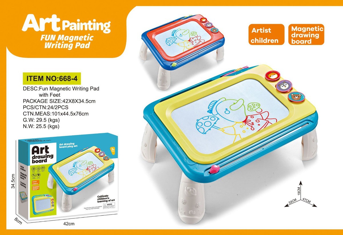 Puzzle infantil transfronterizo magnético tablero de dibujo de color borrable tablero de graffiti magnético de color escritura tablero de aprendizaje juguete