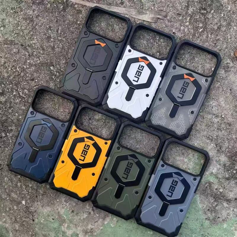 Uag Second-Generation Explorer Stand Magnetic Holder Suitable for iPhone 17Air Four-Corner Anti-Fall Phone Case Apple Samsung