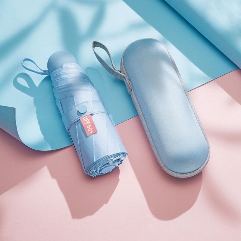 Jiaoxia 50% off カプセル日傘日焼け止めと UV 保護コンパクトポータブル日傘女性用 1:1 晴雨兼用傘|undefined