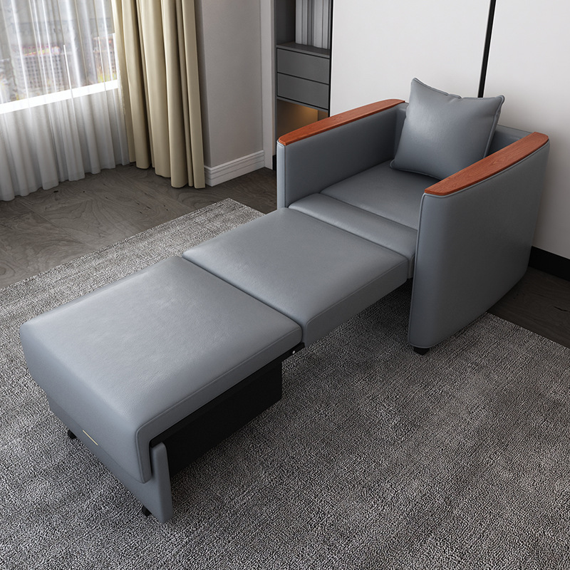 silla de acompañamiento de tela de cuero plegable multifuncional silla médica de doble propósito para almuerzo de una sola persona