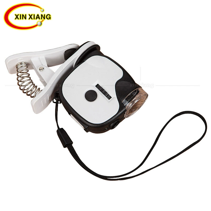 Новый 55-кратный мини-микроскоп со светодиодной подсветкой для мобильного телефона, УФ-детектор денег, ювелирное увеличительное стекло высокой мощности