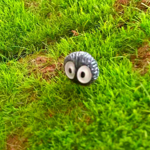 宫崎骏龙猫系列灰尘精灵 奇异小摆件苔藓微景观饰品 煤煤球玩具
