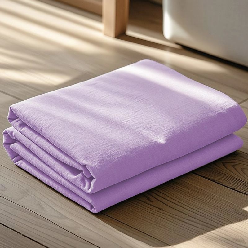 Color sólido piel transpirable sábanas de algodón lavable de una sola pieza dormitorio de estudiantes una sola colcha de almohada de tres piezas conjunto 2026 nuevo