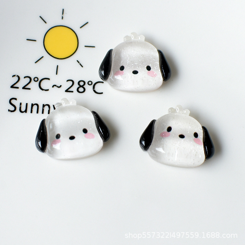 귀가 늘어진 개【19*21.8mm】