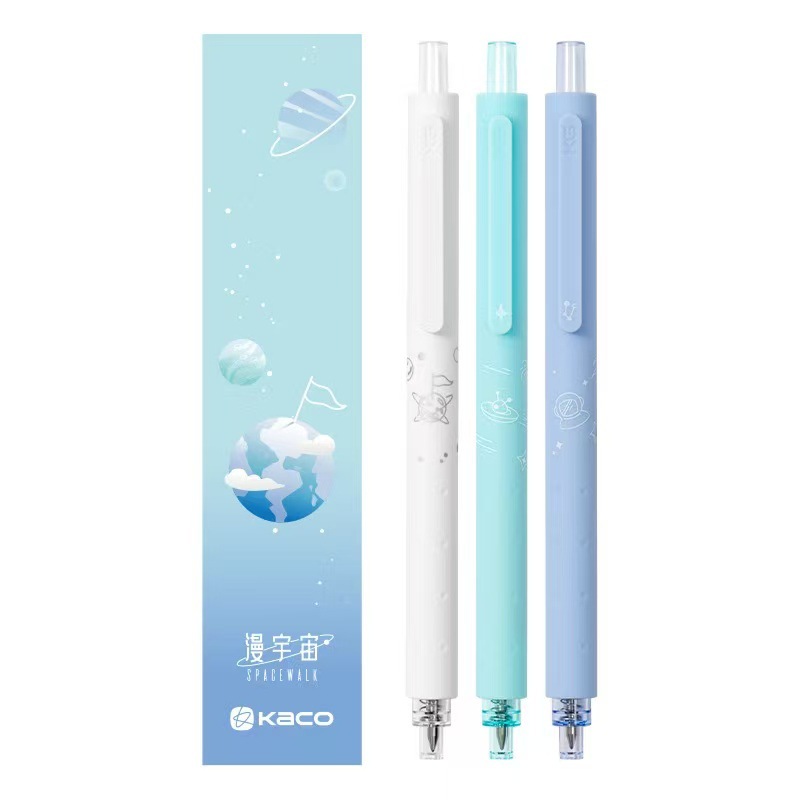 Envío gratis Kaco Chuxin Lingyue Jingdian Presione el bolígrafo de góner Examen de estudiante Cepillo Pen Set Colección al por mayor image 14