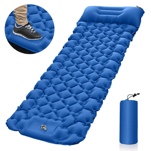 Portable Outdoor Inflatable Pad, Lightweight, Easy to Carry, Outdoor Camping Foot Pad, Waterproof Inflatable Sleeping Pad, Noon Nap Car Inflatable Pad