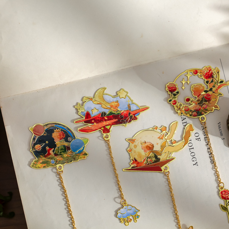 Mr. Paper Metal Marcadores Galaxy Jiyu Series Recuerdos de atracciones turísticas Marcadores de lectura para estudiantes de alto valor