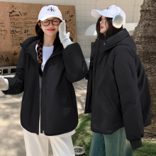 2025秋冬韩国东大门新款时尚气质棉衣棉服立领棉服女短款外套