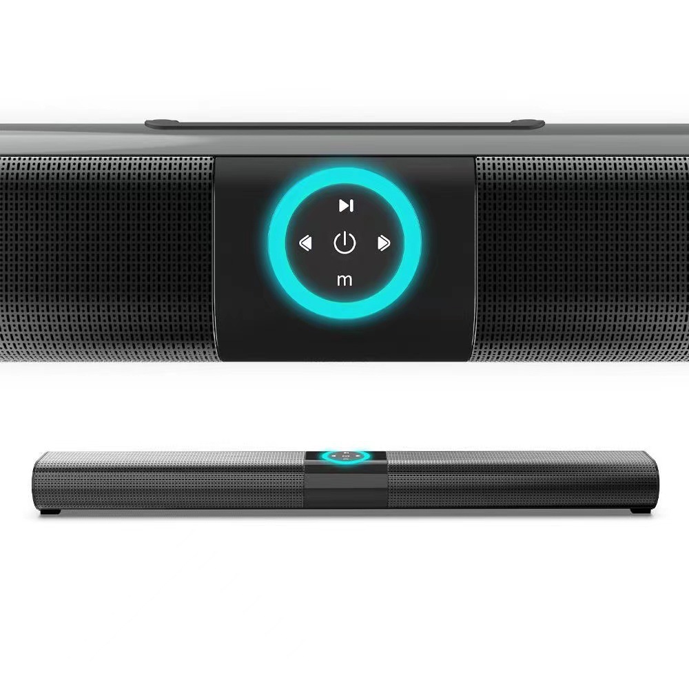 Altavoz Bluetooth BS-20 HIFI calidad de sonido colgante de pared barra de sonido inalámbrico de cine en casa RGB altavoz de luz de color *